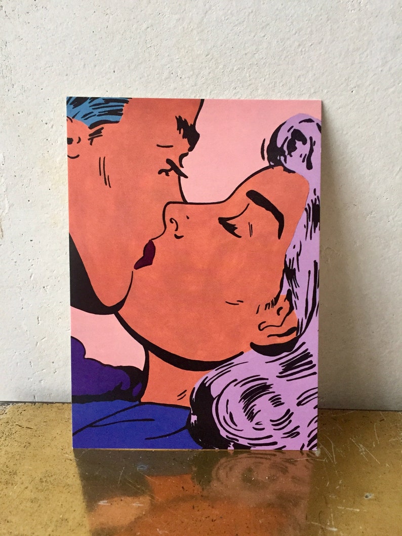 Postcard Set Romance "Beso 3"