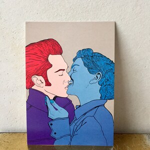 Postcard Set Romance "Beso 4"