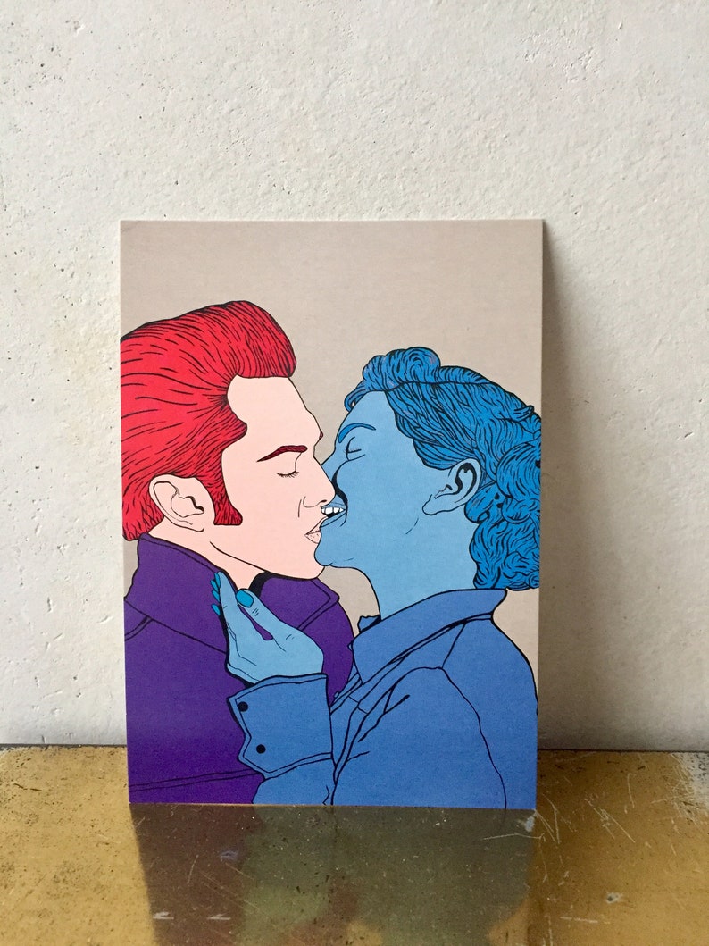 Postcard Set Romance "Beso 4"