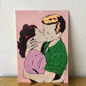 Postcard Set Romance "Beso 1"