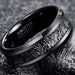 Black Meteorite Ring Tungsten Wedding Band Mens Wedding Band Black Tungsten Ring Mens Promise Ring Mens Wedding Ring Mens Engagement Ring