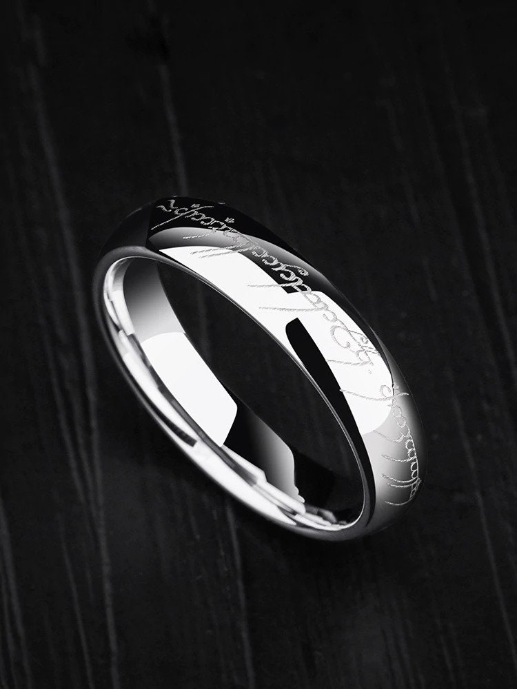 The Lord Of The Rings Wedding Ring Tungsten One Ring Lord of the Rings Wedding Ring One Ring | Etsy