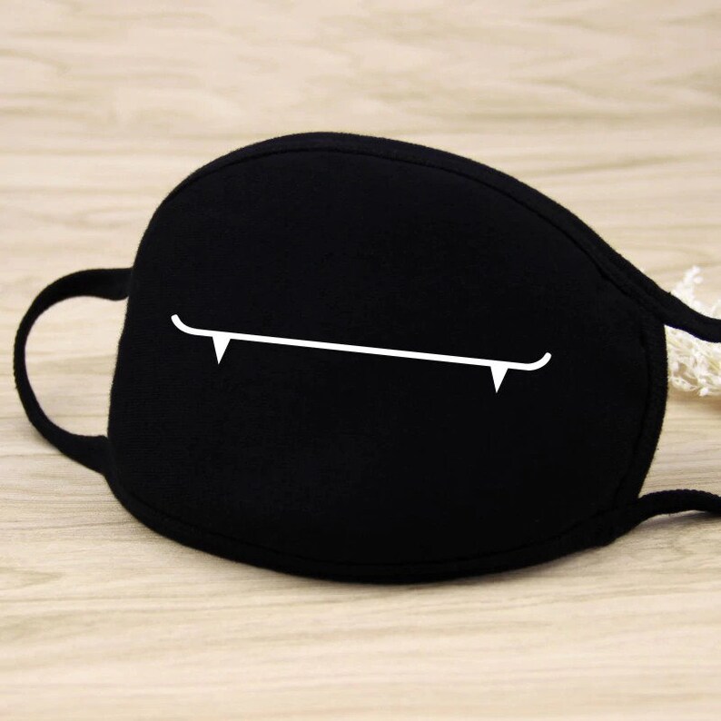 Fangs Face Mask Anime Face Masks for Men Womens Face Mask Etsy