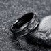 Black Meteorite Ring Tungsten Wedding Band Mens Wedding Band Black Tungsten Ring Mens Promise Ring Mens Wedding Ring Mens Engagement Ring 