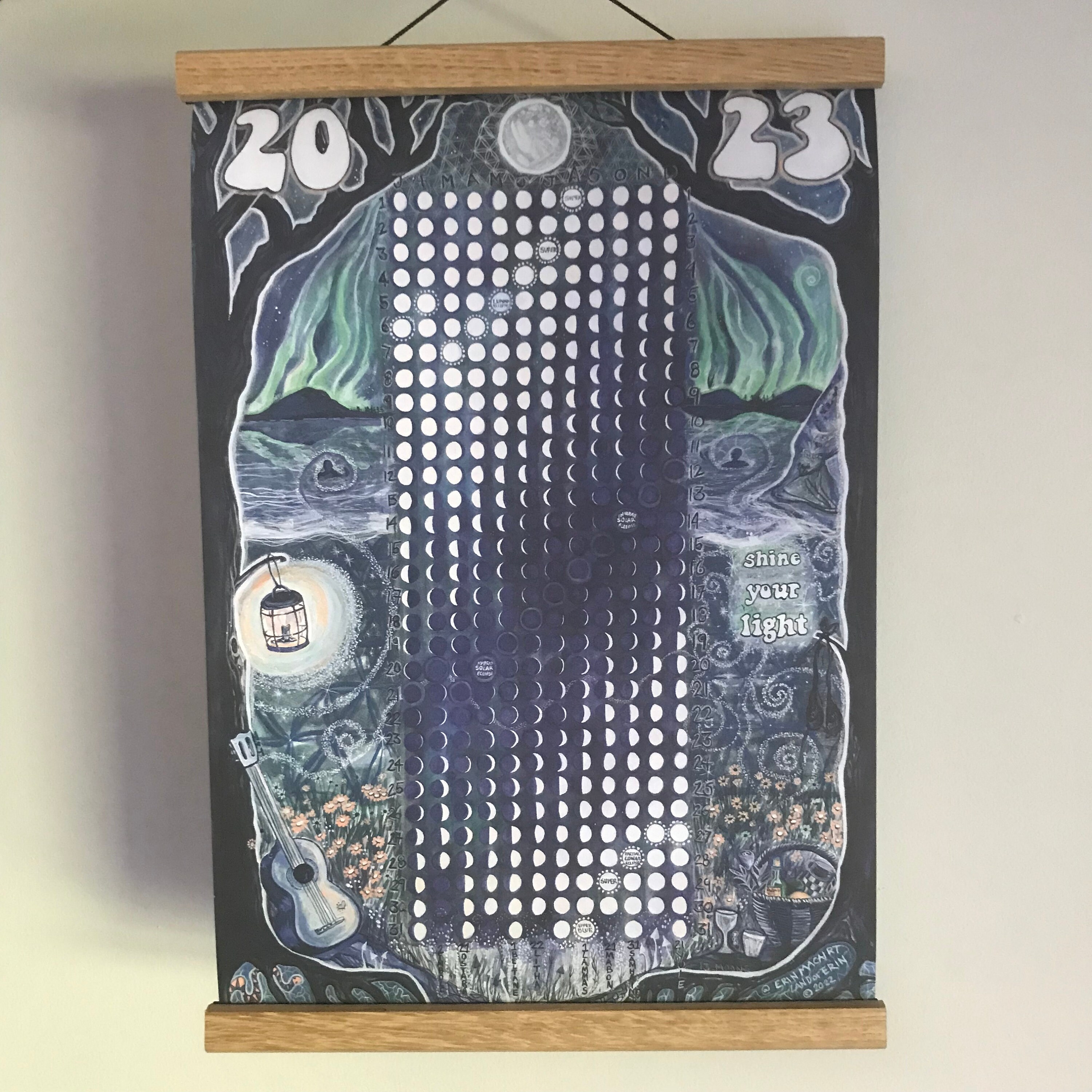 X2 2023 MOON SPECIAL OFFER / Eco Gift / Moon Phase Calendar / - Etsy Ireland