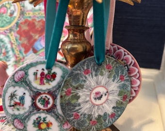 Adornos de porcelana Famille Rose