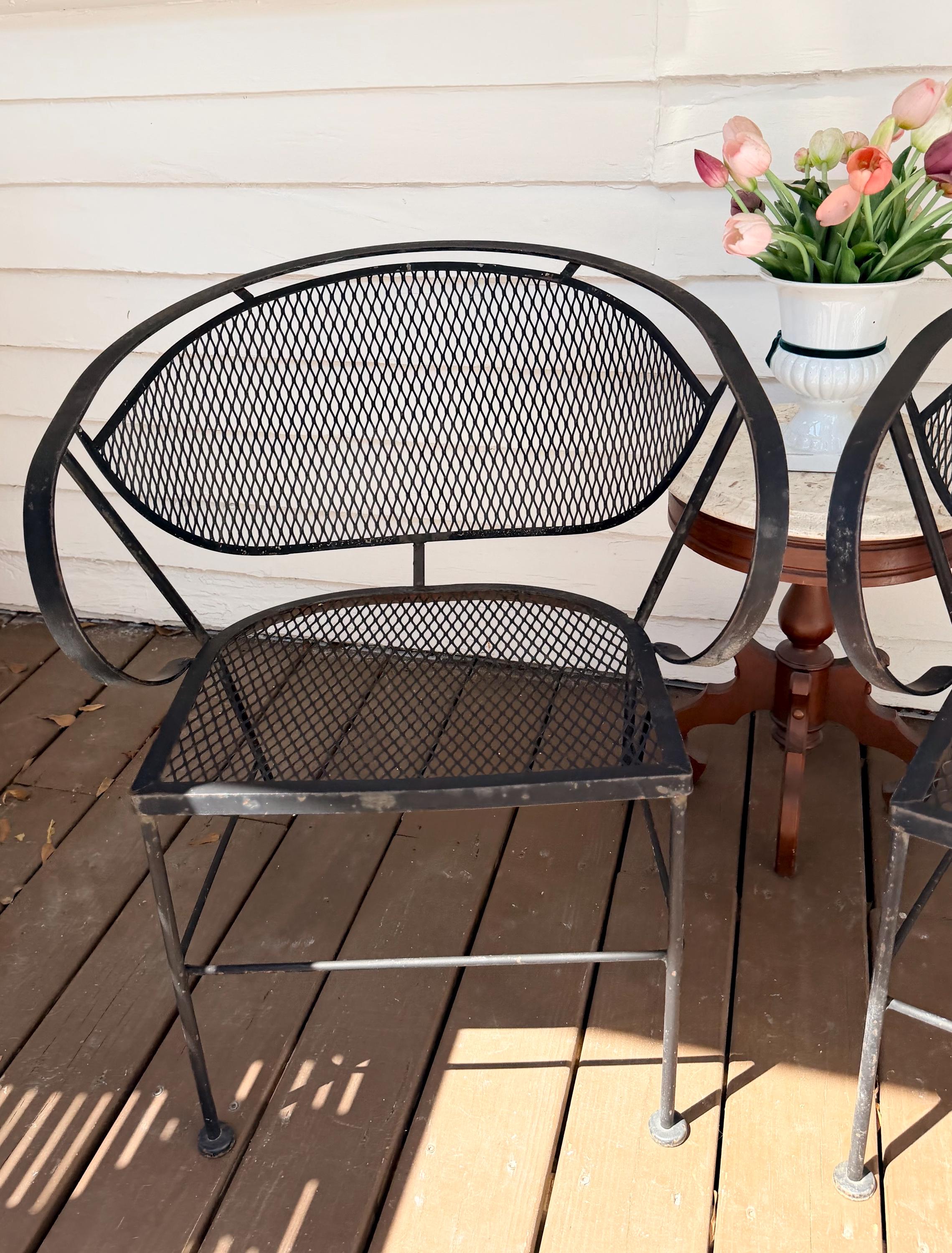 Vintage Wire Garden Chair - Etsy