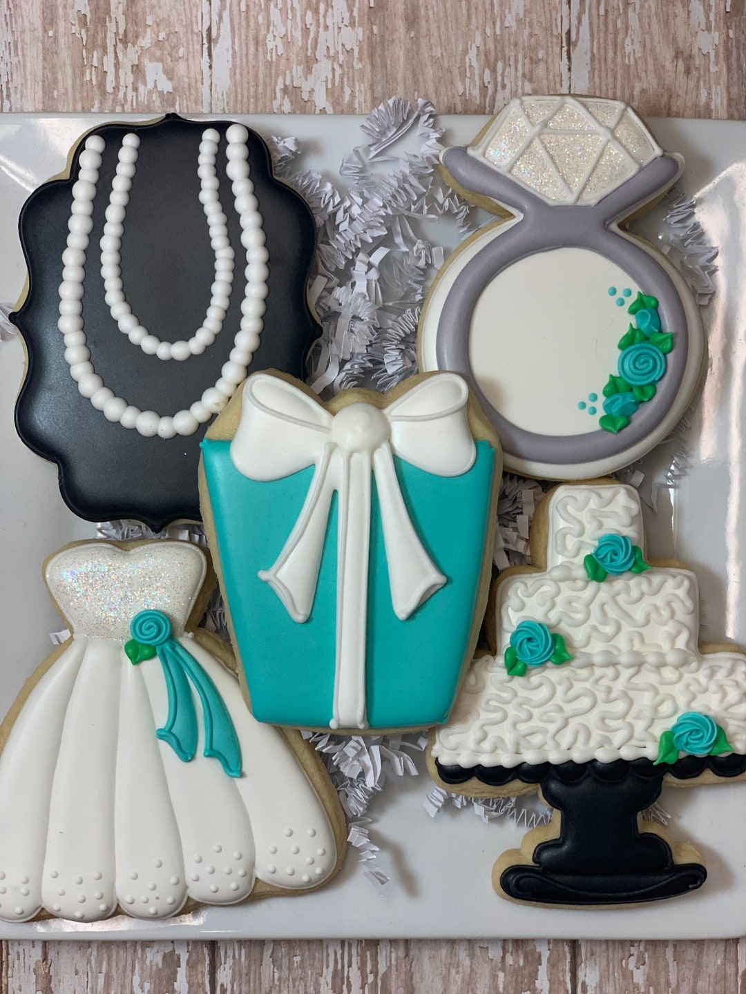 Breakfast at Tiffanys Bridal Shower Cookies