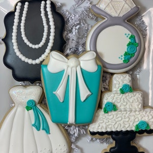 Breakfast at Tiffanys Bridal Shower Cookies