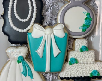 Breakfast at Tiffanys Bridal Shower Cookies