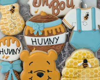 Winnie The Pooh Baby Shower Cookies