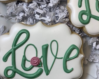 Bridal Shower Cookies, Love Cookies, Party Favors