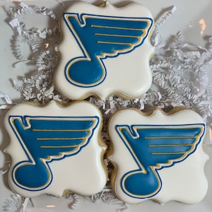 St. Louis Blues Cookies, Blues Hockey Cookies
