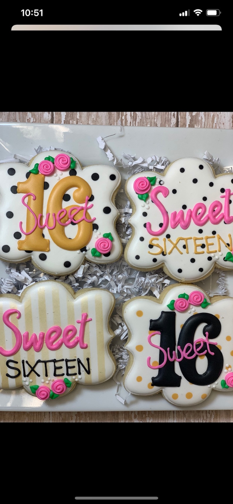 Sweet 16 Cookies, Pink and Gold Sweet 16 Cookies - Etsy