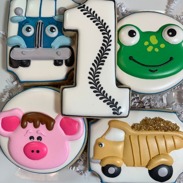 Little Blue Truck Cookies, Party Favors