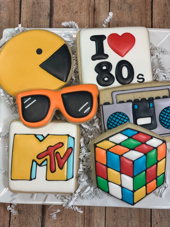 Biscuits à thème du sucre des années 80 biscuits MTV | Etsy