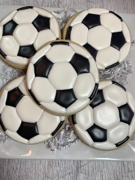 Soccer Ball Cookies Party Favors Etsy
