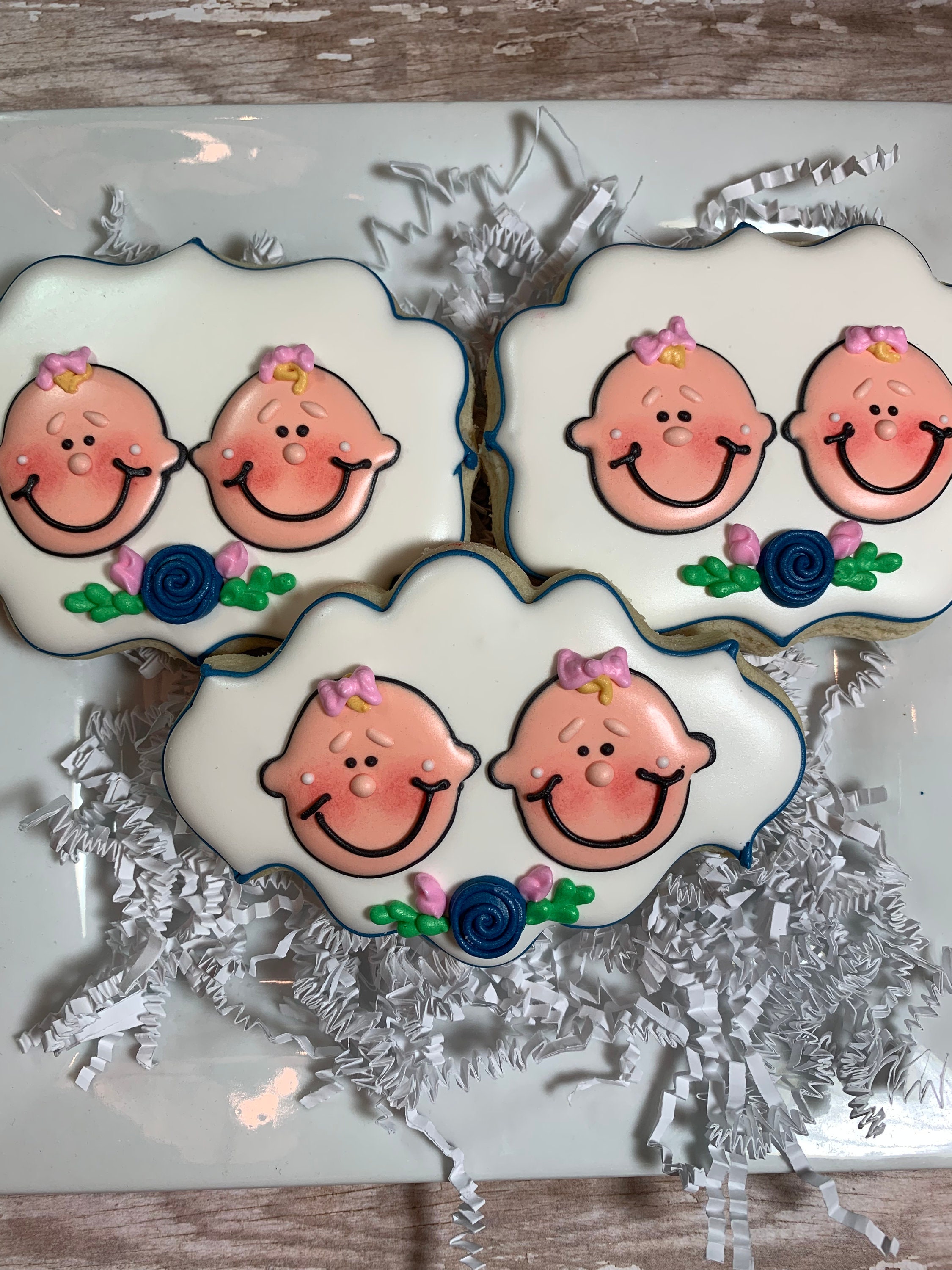 Twinkies Cookie Cutter twin bunting gender reveal babies twins baby