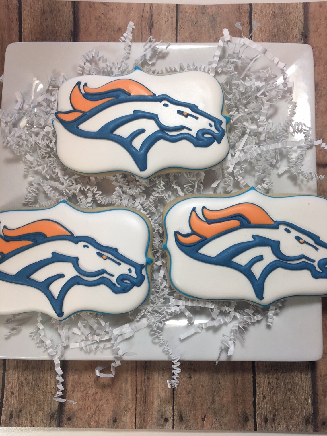 Denver Broncos Cookies Etsy