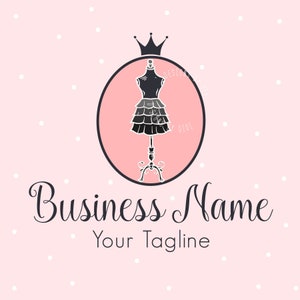 Fashion Logo Manequin Logo Dress Pink Logo Dress Tutu Sew - Etsy