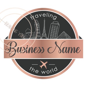 Travel Logo, Custom Logo Design, Travel agency logo, Business logo travel, Travel Agent Logo, Travel Blogger Logo, vector tourism logo