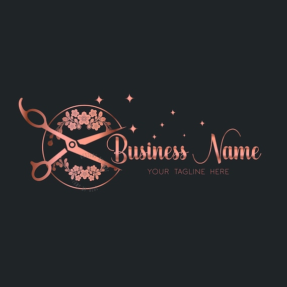 Scissors Salon Logo Design