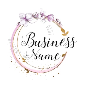 May include: A pink and gold circle logo with a floral design and the text "Designs by Didi" and "Business Name".