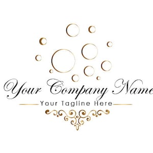 logo vintage, logo de boutique de mode, logo de salon de beauté, création de logo élégant, logo d&#39;entreprise, logo doré chic féminin, filigrane de logo vintage