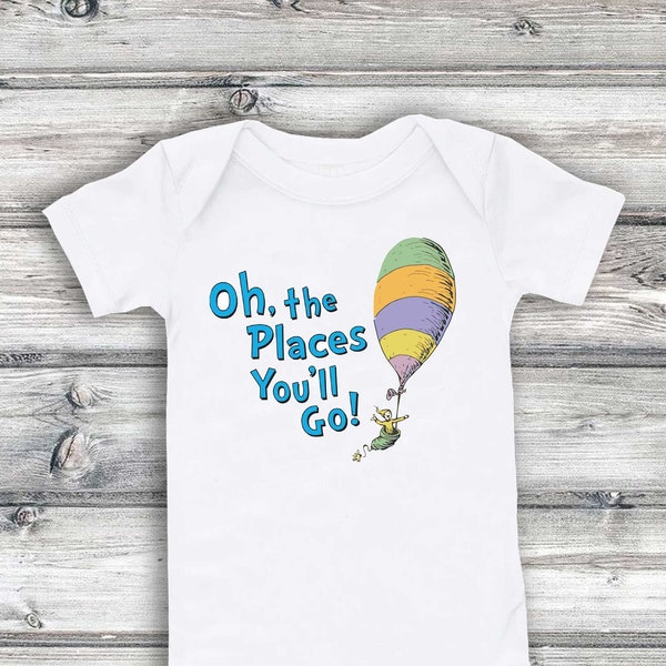 Baby Onesie® | Oh the places you'll go Onesie | Dr Seuss Baby bodysuit | Baby Shower Gift | Cute Baby Onesie®