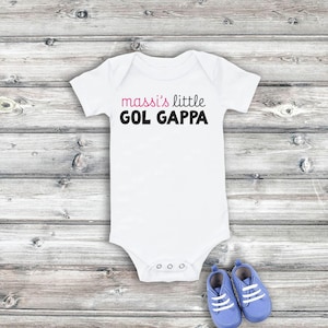 Baby Onesie® | Massi&#39;s little Gol Gappa Onesie | Desi Baby bodysuit | Massi Baby Gift | Cute Masi Baby Onesie® | Aunt Baby Onesie Gift
