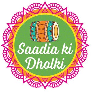 Set of 20 Custom Name Dholki Stickers, Mehndi Stickers/ Custom Favors Dholki Nikkah Mehndi/ 1.5inch stickers Sangeet Stickers