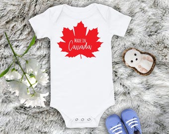 Body para bebé® / Hecho en Canadá / Body para bebé / Bebé canadiense / Mono canadiense para bebé®