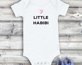 Baby Onesie: Arabic Little Habibi Bodysuit (Customizable)