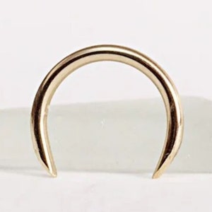 Dicker Septum Schmuck, 12g Septum Pincher, Septum Hufeisen Schmuck, Septum Piercing Männer, Buffalo Horn Septum Pincher, Septum Retainer 12g