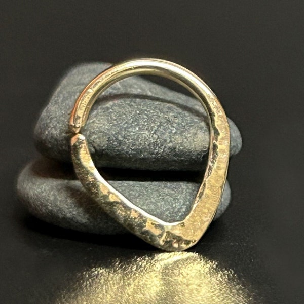 Daith Piercing Jewelry Gold, 14K Septum Jewelry, 16g Daith Earring Gold 14k, Gold Septum Ring 16g Gold, Daith Ring Gold, Septum Piercing 18g