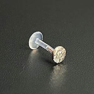 Labret Ohrstecker gold, Helix Labret Ohrstecker, Labret Piercing Schmuck, Labret 16g 10mm, Threadless Labret Post, Push In Labret Top, Push Pin Labret