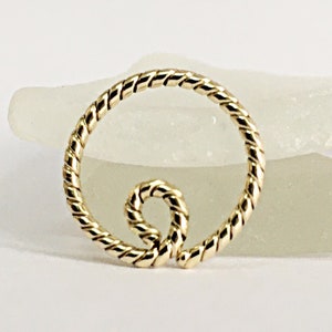Daith Gold Earring, Septum Ring Earring, Daith Hoop Jewelry, Septum Dainty, Daith Jewelry Unique, Septum Earring, Daith Nose Ring Hoop Boho