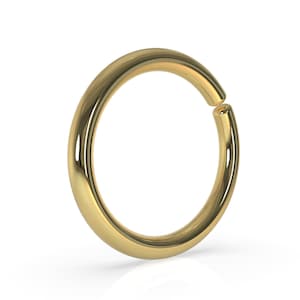 18k Nose Ring Hoop Gold, Septum Ring Cute, Helix Earring Gold, Cartilage Hoop Earring Gold, Nose Piercing Aesthetic, Septum Jewelry Dainty
