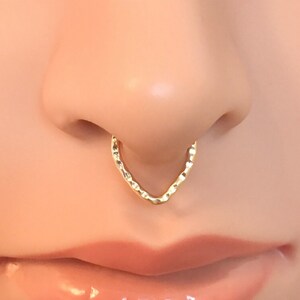 Septum Ring Gold 16g, Daith Earring Gold, Septum Jewelry 18g, Daith Jewelry 16g, Septum Piercing Jewelry, Daith Piercing Gold, Septum Hoop