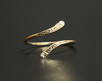 Anillo del dedo del pie de oro 14k, anillo de nudillo para las mujeres, anillo midi de oro, anillos del dedo del pie para las mujeres, anillo del dedo del pie de oro, sobre el anillo del nudillo de oro, anillo midi 14K