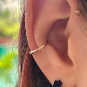 Conch Earring Hoop, Conch Hoop Earring Gold, Conch Piercing Jewelry Gold, 14g Earring Conch Jewelry Hoop, Piercing Conch, Earring Conch 14g