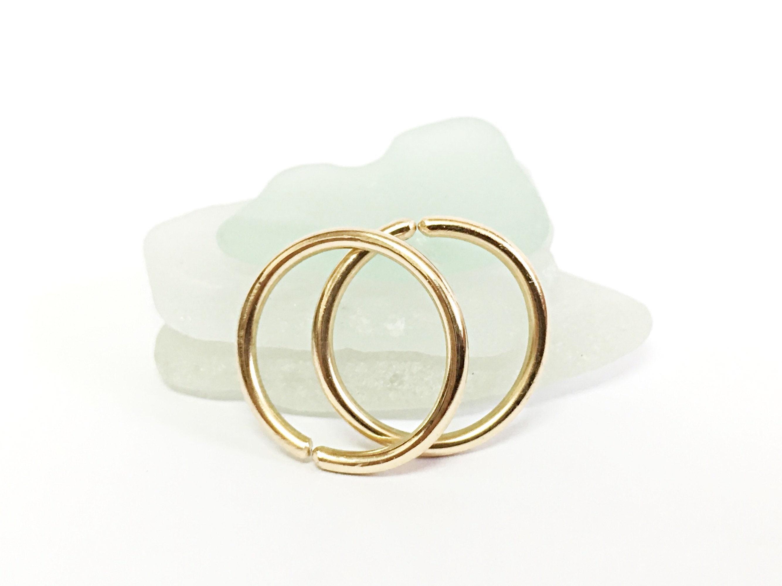 16g Nipple Rings Gold Nipple Jewelry Piercing Hoop Nipple Etsy