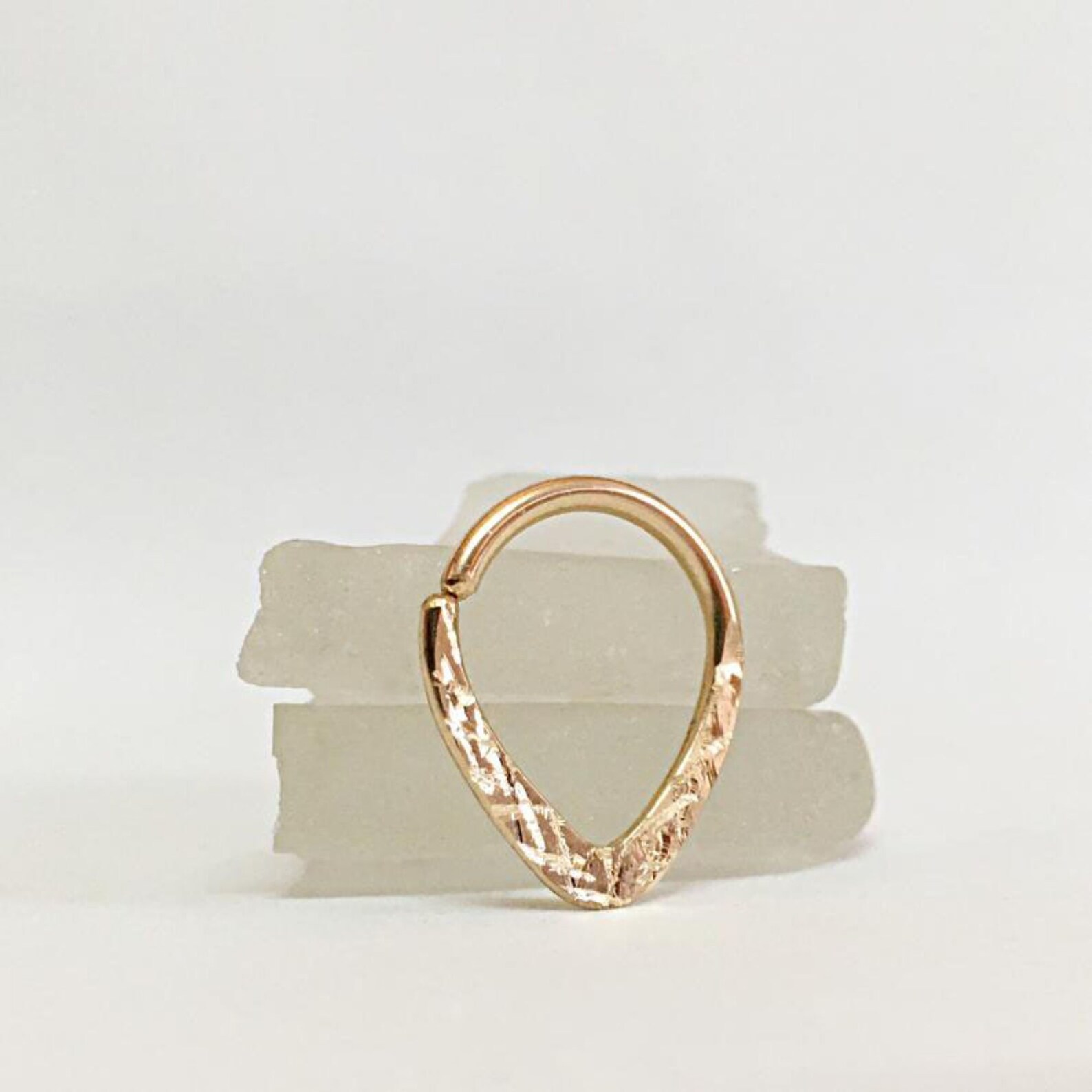 Diamond Cut Ring Nipple 14g Piercing Jewelry Nipple Ring Etsy