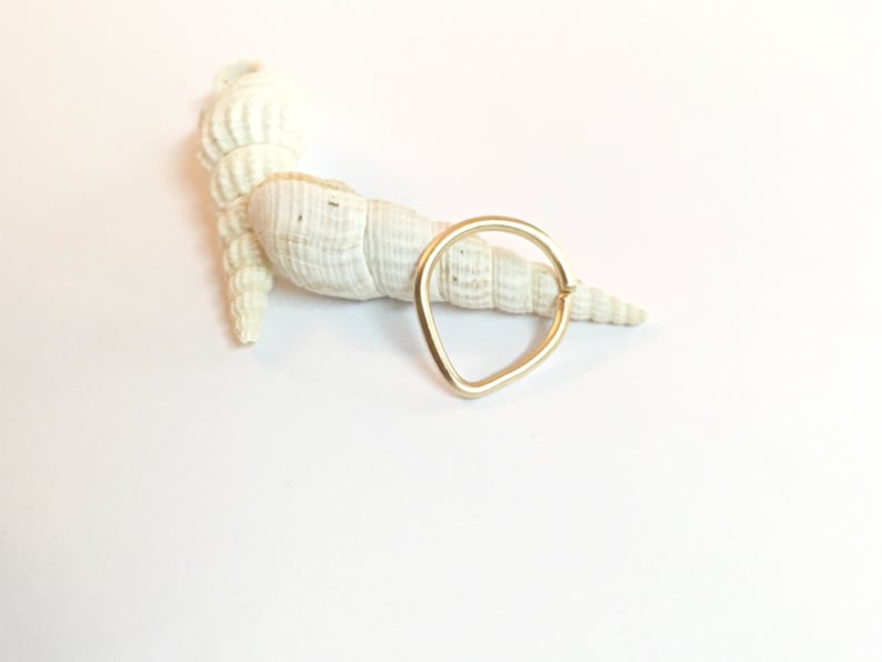 Breast Jewelry 16g Hoop Triangle Piercing Hoop 16g Nipple Ring 16g Single Nipple Piercing Nipple Jewelry Piercing Nipple Piercing Jewelry