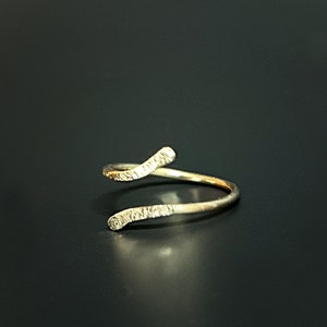 Toe Ring Gold 14k, Knuckle Ring For Women, Midi Ring Gold, Toe Rings For Women, Gold Toe Ring, Above The Knuckle Ring Gold, Midi Ring 14K image 8