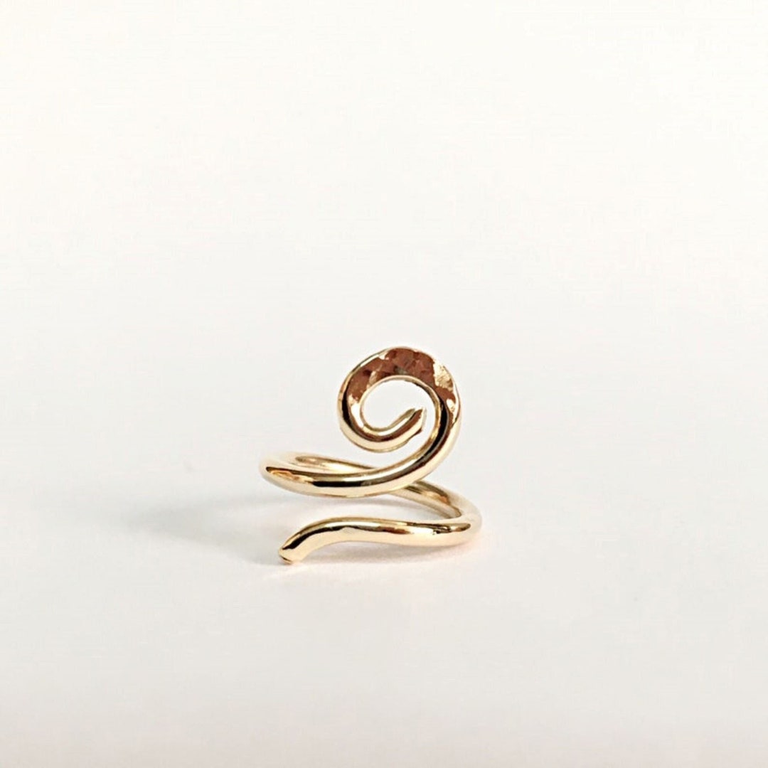 Helix piercing Gold pave cartilage hoop earring CZ