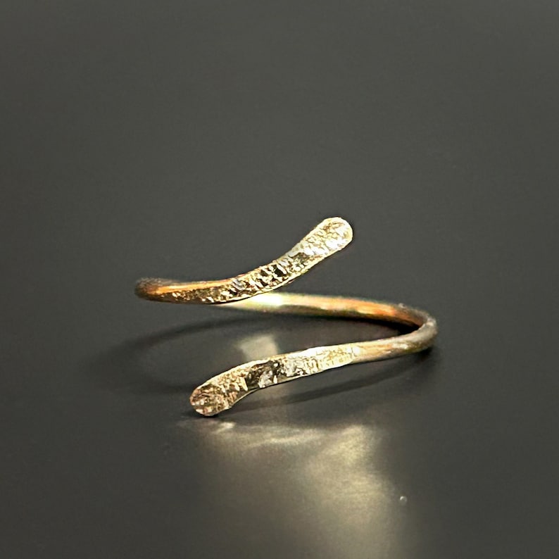 Toe Ring Gold 14k, Knuckle Ring For Women, Midi Ring Gold, Toe Rings For Women, Gold Toe Ring, Above The Knuckle Ring Gold, Midi Ring 14K image 4