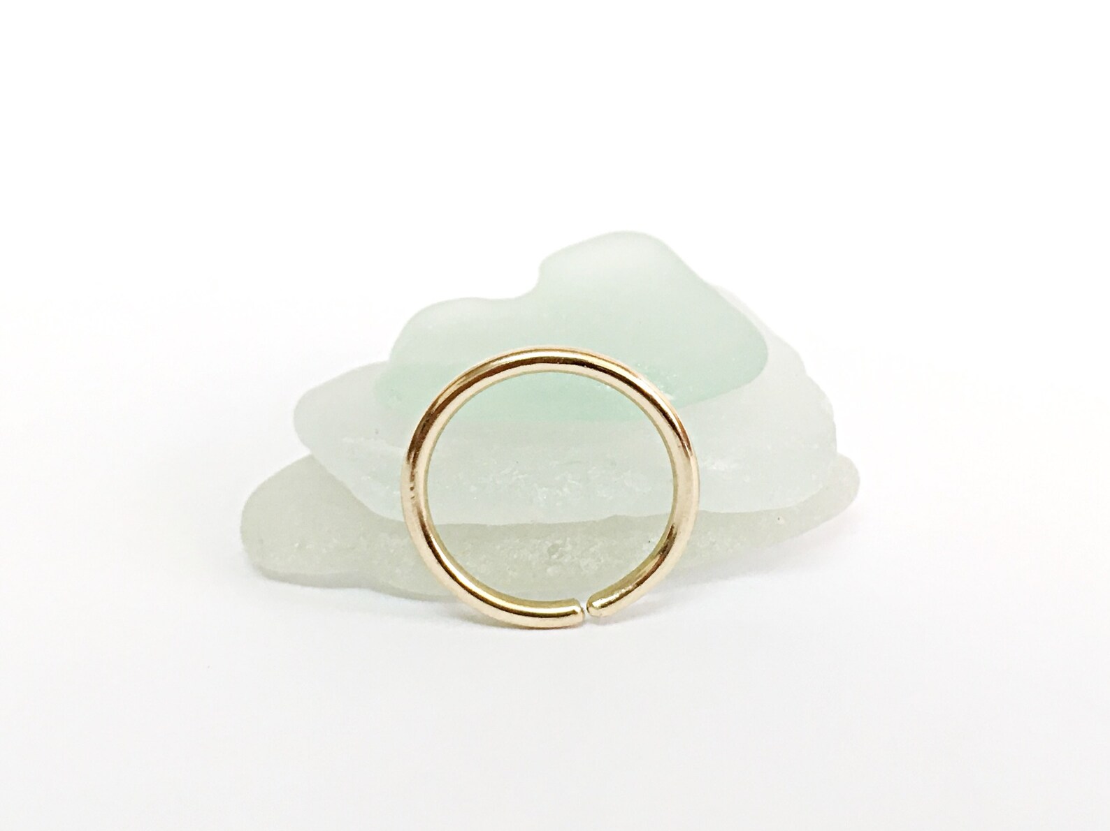 18g Lip Ring Hoop Lip Piercing Jewelry Rose Gold Lip Ring Etsy