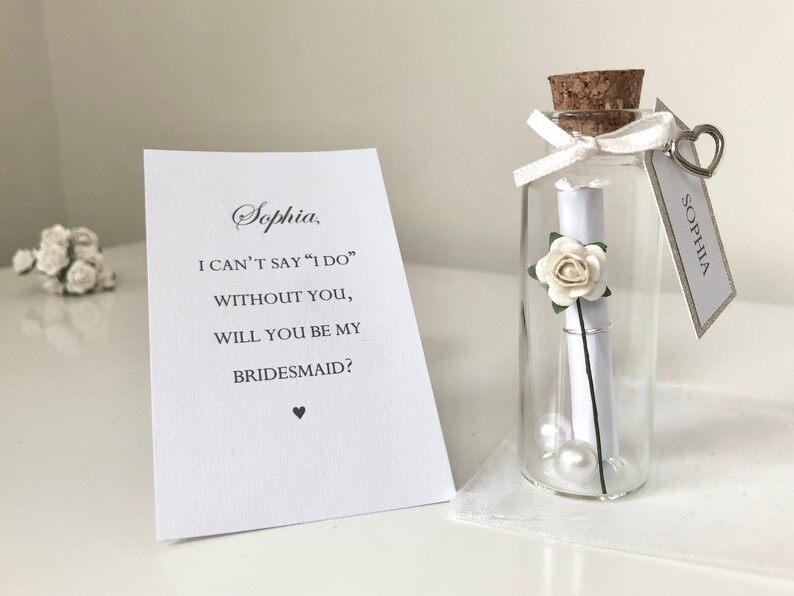 Bridesmaid Proposal Gift For Bridesmaid Will You Be My Bridesmaid Gift Maid Of Honour Proposal Flower Girl Proposal Bridesmaid Thank You image 5