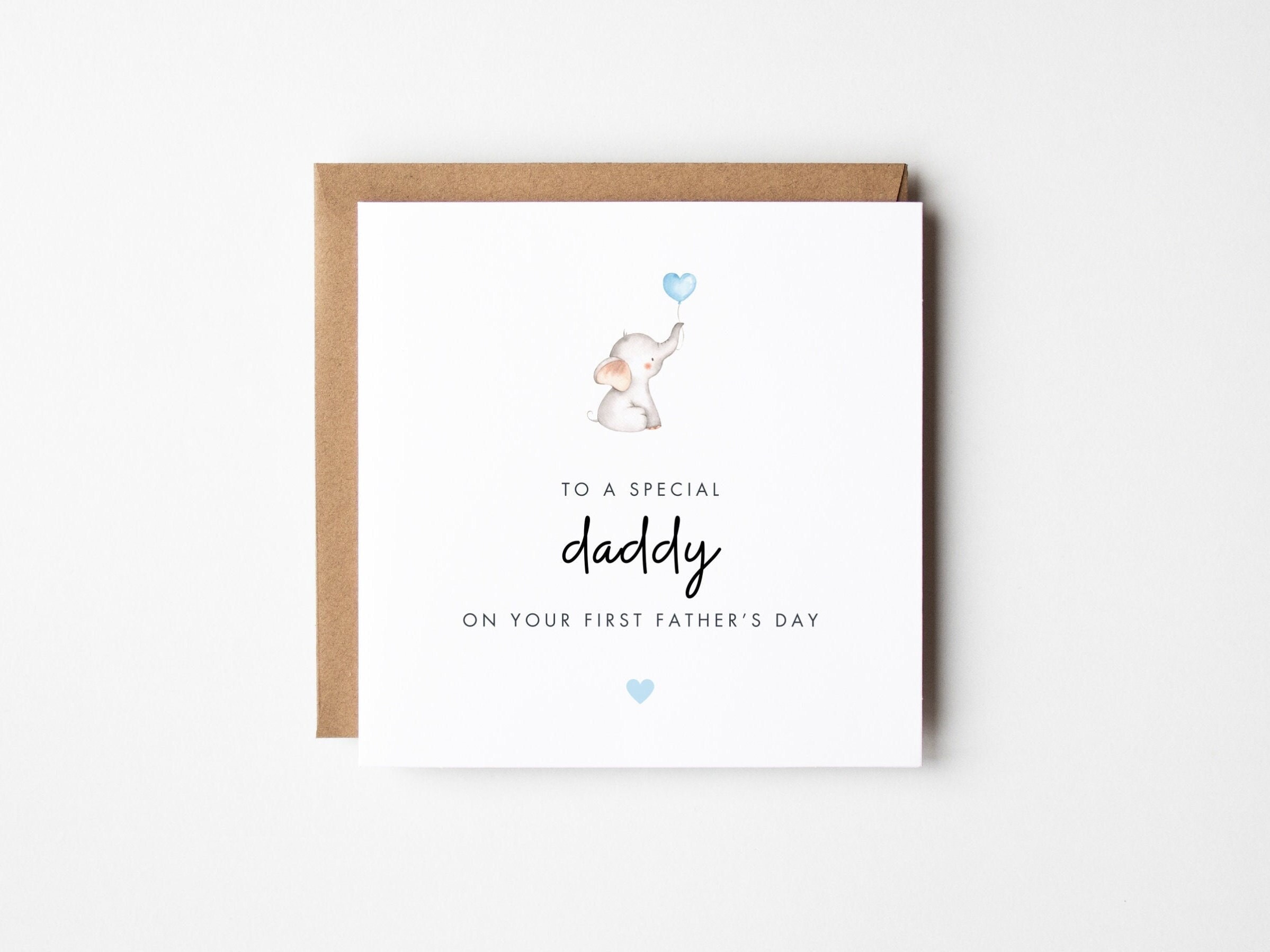 First Father's Day Card, Blue Baby Boy 1st Father's Day Gift, on Your ...